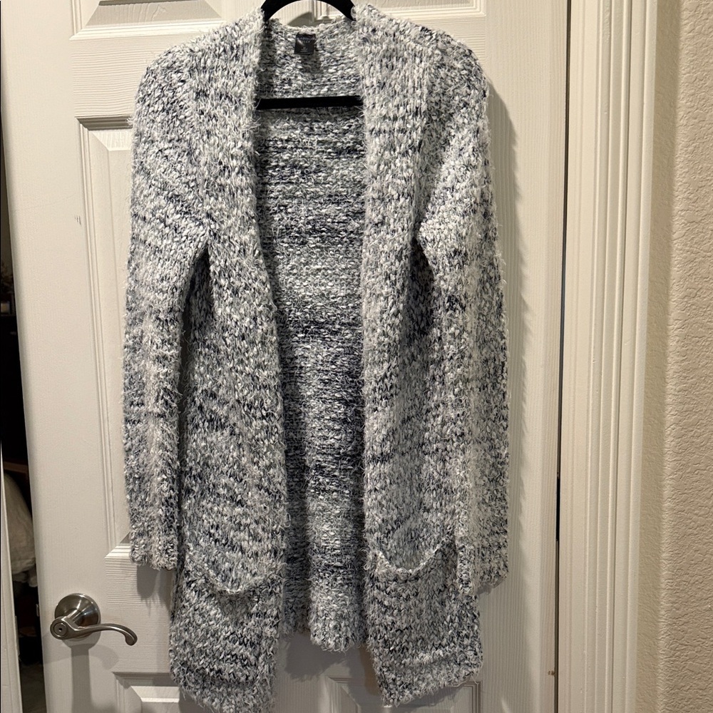 Madison Women's Black and White Cardigan